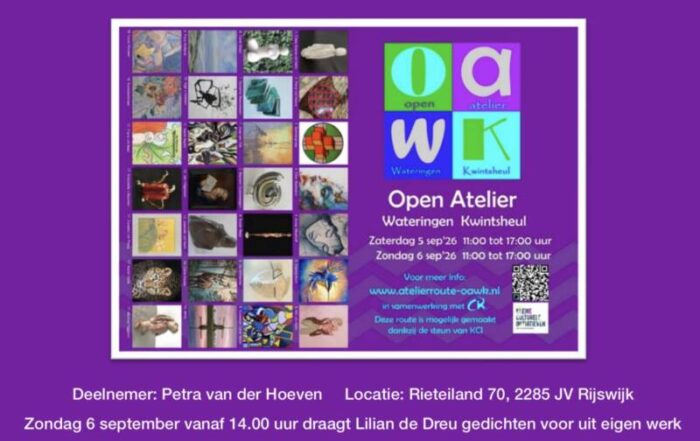 Open atelierroute wateringen Kwintsheul